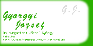 gyorgyi jozsef business card